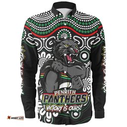 Amazing Aussie Penrith Panthers Aboriginal Inspired Tough Fan Rugby For Life Long Sleeve Shirt