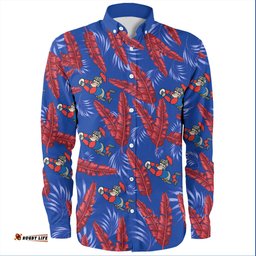 Amazing Aussie Newcastle Knights Custom Tropical Patterns Knights Long Sleeve Shirt