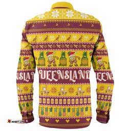 Amazing Aussie Queensland Big Things Christmas Custom The Big Pineapple Long Sleeve Shirt