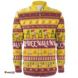Amazing Aussie Queensland Big Things Christmas Custom The Big Pineapple Long Sleeve Shirt