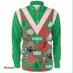 Amazing Aussie South Sydney Rabbitohs Argyle Patterns Style Tough Fan Rugby For Life Long Sleeve Shirt