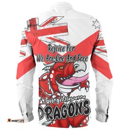 Amazing Aussie St. George Illawarra Dragons Happy Australia Day We Are One And Free Long Sleeve Shirt