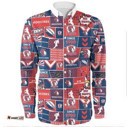 Amazing Aussie Sydney Roosters Team Of Us Die Hard Fan Supporters Comic Style Long Sleeve Shirt