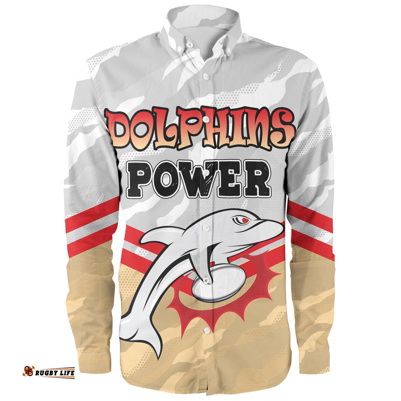 Amazing Aussie Redcliffe Dolphins Custom Redcliffe Dolphins Supporter Long Sleeve Shirt