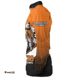 Amazing Aussie Wests Tigers Wests Tigers Mascot With Australia Flag Long Sleeve Shirt