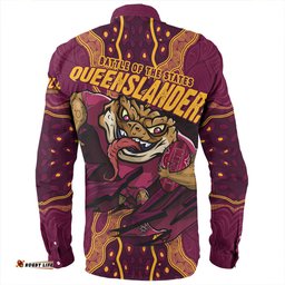 Amazing Aussie Queensland Maroons Maroon Venom QLD Strikeforce Long Sleeve Shirt