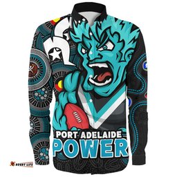 Amazing Aussie Port Adelaide NAIDOC Spirit Of Country Long Sleeve Shirt