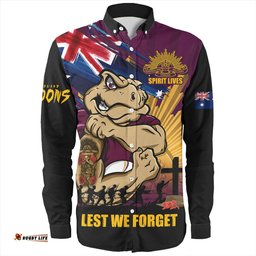 Amazing Aussie Queensland Maroons Fearless ANZAC Defender Long Sleeve Shirt