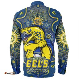 Amazing Aussie Parramatta Eels Aboriginal Pattern Inspired Victory Is Ours Long Sleeve Shirt