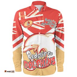 Amazing Aussie Redcliffe Dolphins Happy Australia Day We Are One And Free Long Sleeve Shirt