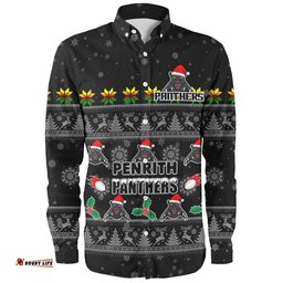 Amazing Aussie Penrith Panthers Christmas Custom Special Ugly Christmas Long Sleeve Shirt