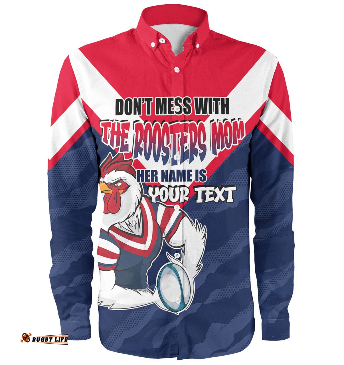 Amazing Aussie Sydney Roosters Mother's Day Screaming Mom and Crazy Fan Long Sleeve Shirt