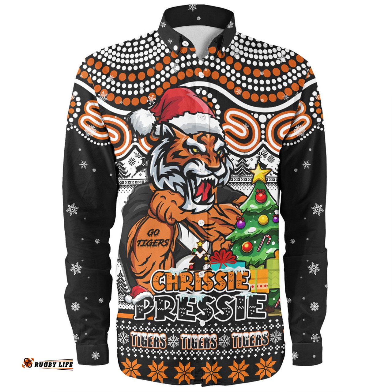 Amazing Aussie Wests Tigers Aussie Ugly Christmas For Die Hard Fan Supporters Long Sleeve Shirt
