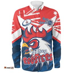 Amazing Aussie Sydney Roosters Happy Australia Day We Are One And Free Long Sleeve Shirt