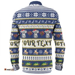 Amazing Aussie Victoria Big Things Christmas Custom Giant Koala And Murray Cod Long Sleeve Shirt