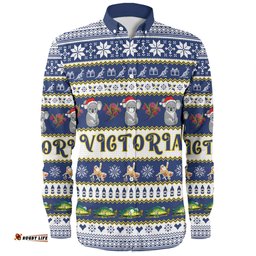 Amazing Aussie Victoria Big Things Christmas Custom Giant Koala And Murray Cod Long Sleeve Shirt