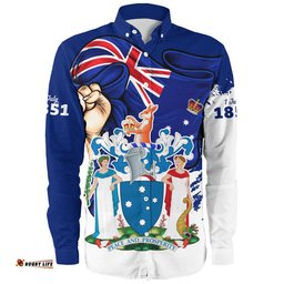 Amazing Aussie Victoria Power Pride And Heritage Crest Long Sleeve Shirt