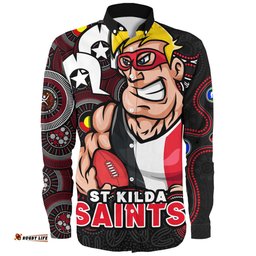 Amazing Aussie St Kilda NAIDOC Spirit Of Country Long Sleeve Shirt