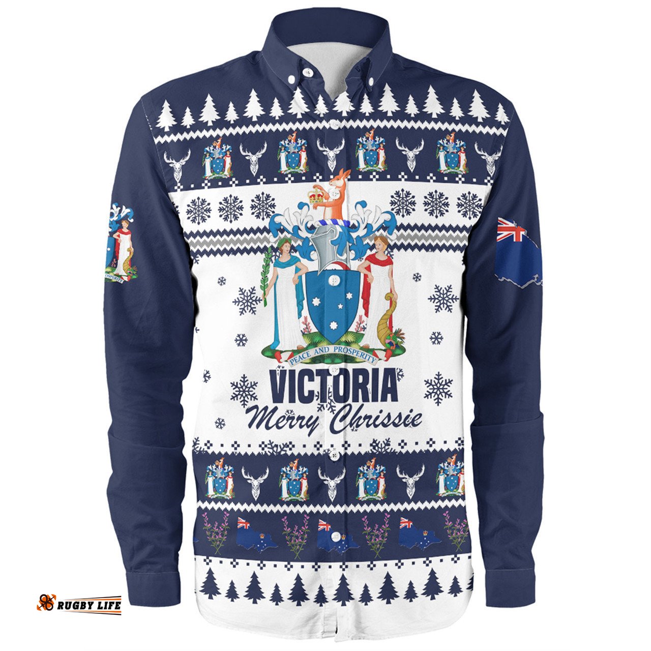 Amazing Aussie Victoria Christmas Merry Chrissie Long Sleeve Shirt