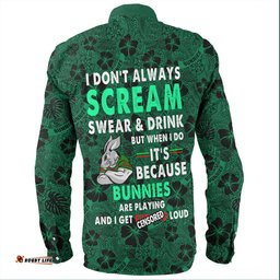 Amazing Aussie South Sydney Rabbitohs Scream With Tropical Patterns Long Sleeve Shirt