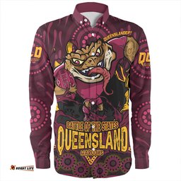 Amazing Aussie Queensland Maroons State Crusher Maroons Long Sleeve Shirt