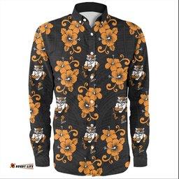Amazing Aussie Wests Tigers With Maori Pattern Long Sleeve Shirt