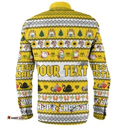 Amazing Aussie Western Australia Christmas Custom Happy Chrissie Ugly Style Long Sleeve Shirt