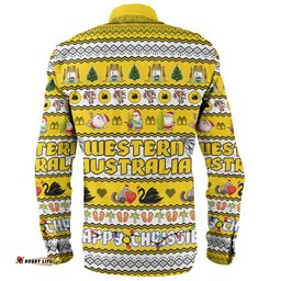 Amazing Aussie Western Australia Christmas Custom Happy Chrissie Ugly Style Long Sleeve Shirt