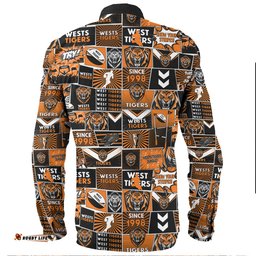 Amazing Aussie Wests Tigers Team Of Us Die Hard Fan Supporters Comic Style Long Sleeve Shirt