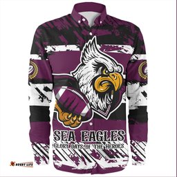 Amazing Aussie Manly Warringah Sea Eagles Theme Song Inspired Long Sleeve Shirt