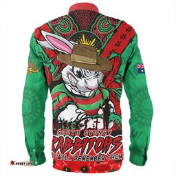 Amazing Aussie South Sydney Rabbitohs Ripped Legacy Of The Game The ANZAC Spirit Lives On Long Sleeve Shirt