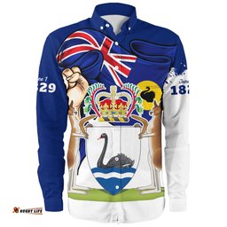 Amazing Aussie Western Australia Power Pride And Heritage Crest Long Sleeve Shirt