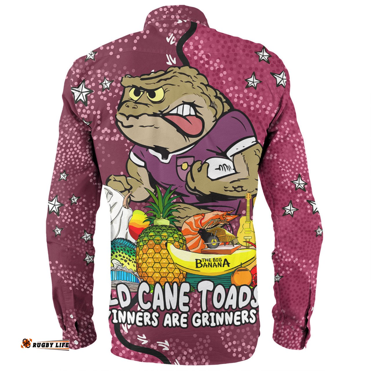 Amazing Aussie Queensland Cane Toads Custom Australian Big Things Long Sleeve Shirt