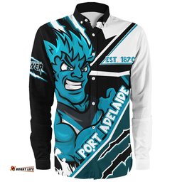 Amazing Aussie Port Adelaide Battlefield Glory Gear Long Sleeve Shirt