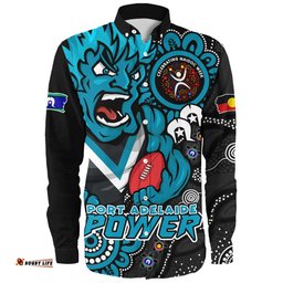 Amazing Aussie Port Adelaide Power Through Generations NAIDOC Edition Long Sleeve Shirt