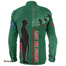 Amazing Aussie South Sydney Rabbitohs Anzac Day Lest We Forget Poppy Long Sleeve Shirt