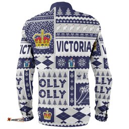 Amazing Aussie Victoria Christmas Holly Jolly Chrissie Long Sleeve Shirt