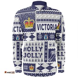 Amazing Aussie Victoria Christmas Holly Jolly Chrissie Long Sleeve Shirt