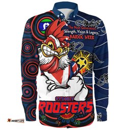 Amazing Aussie Sydney Roosters Spirit Of NAIDOC Series Long Sleeve Shirt