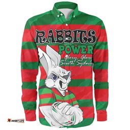 Amazing Aussie South Sydney Rabbitohs Bunnies Supporter Long Sleeve Shirt