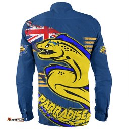 Amazing Aussie Parramatta Eels Custom For Die Hard Fan Australia Flag Scratch Style Long Sleeve Shirt