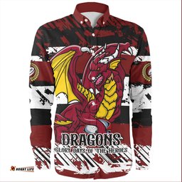 Amazing Aussie St. George Illawarra Dragons Theme Song Inspired Long Sleeve Shirt