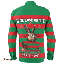 Amazing Aussie South Sydney Rabbitohs Custom Team Of Us Die Hard Fan Supporters Aboriginal Inspired Long Sleeve Shirt