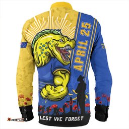 Amazing Aussie Parramatta Eels Anzac Day Lest We Forget Strong Fighting Spirit Long Sleeve Shirt