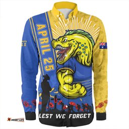 Amazing Aussie Parramatta Eels Anzac Day Lest We Forget Strong Fighting Spirit Long Sleeve Shirt