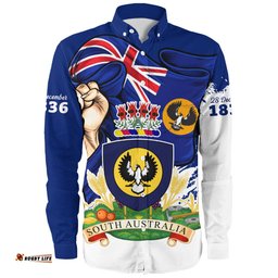 Amazing Aussie South Australia Power Pride And Heritage Crest Long Sleeve Shirt