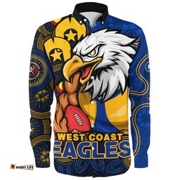 Amazing Aussie West Coast Eagles NAIDOC Spirit Of Country Long Sleeve Shirt