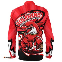 Amazing Aussie Redcliffe Dolphins Premiership Series Sports Gear Long Sleeve Shirt