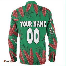 Amazing Aussie South Sydney Rabbitohs Tropical Patterns Bunnies Long Sleeve Shirt