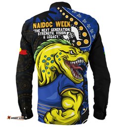 Amazing Aussie Parramatta Eels NAIDOC Indigenous Warrior Spirit Long Sleeve Shirt